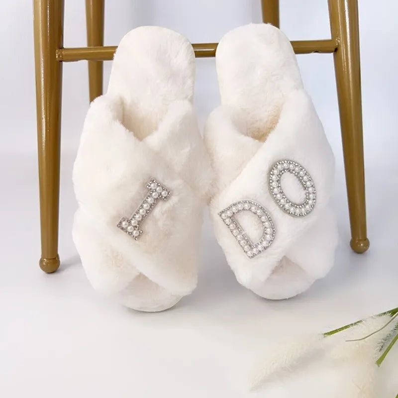 "I Do" Bridal Slippers