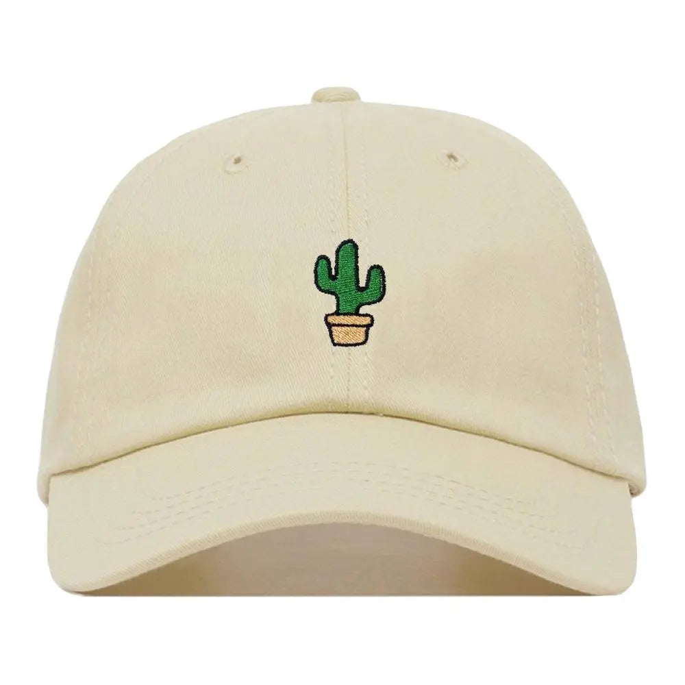 Cactus Embroidered Dad Cap