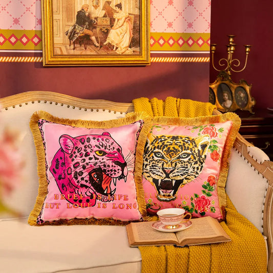 Tiger Rockstar Pillow Cover