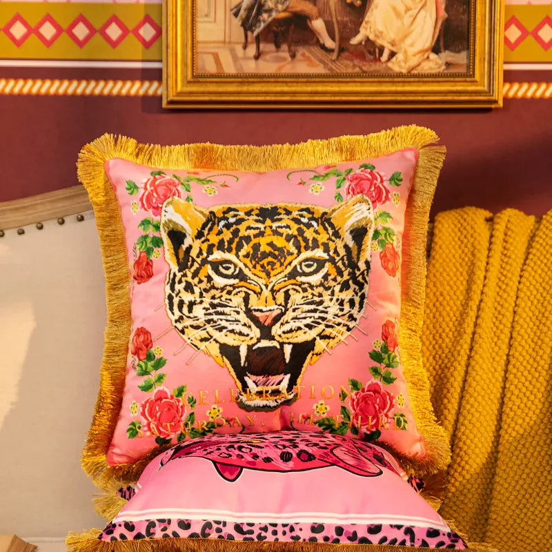 Tiger Rockstar Pillow Cover